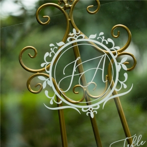 Mono Single Color Acrylic Wedding Seating Chart Sign RYK044