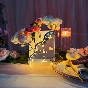 LED Butterfly Style Flower Box Table Number RYZX021