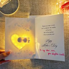 Happy Mother's Day LED Sticker Greeting Card GLG014
