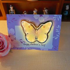 Luminous Butterfly Mother's Day Greeting Card GLG016