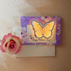 Luminous Butterfly Mother's Day Greeting Card GLG016