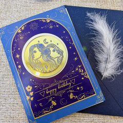 Zodiac LED Birthday Cards For Gemini GLG020