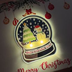 Luminous Christmas Cards Snow Man GLG024