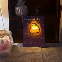 Happy Birthday Cake LED Birthday Card GLG025