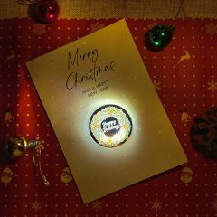 LED Christmas Card Christmas Ornament Wreath GLG028