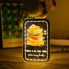 Led DIY Luminous Flower Vase For Book Lovers Gift GLS001
