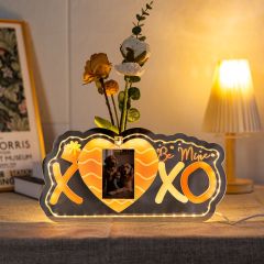 Love Gift Led Photo Frame Flower Vase Greeting Cards All In One GLS003