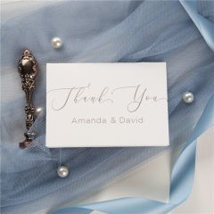 Elegant Caligraphy Wedding Thank You Cards TYC003