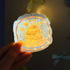 Light up Magnets LED Magnets Happy Birthday Vintage Cake FGGJ004