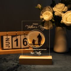 Personalized Dad Photo Gift Night Light GLT002