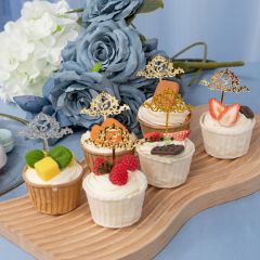 Vintage Monogram Acrylic Cake Topper CNST007