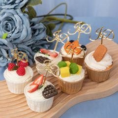 Vintage Monogram Acrylic Cake Topper CNST013