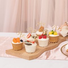 Opulent Mirror Acrylic Name Tag Cake Topper CNST010