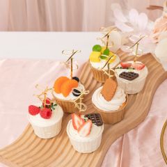 Simply Personalized Gold Mirror Cake Topper CNST008