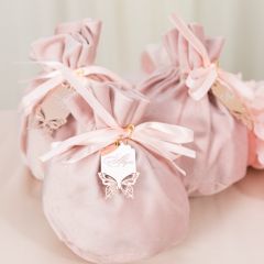 Unique  Butterfly Shape Rose Gold Gift Tag CNSG017