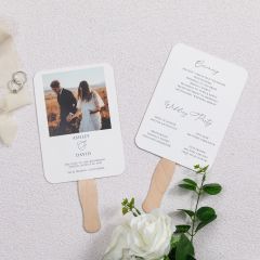 Personalized Photo Wedding Fan Program PC001