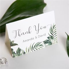 Tropical Hawaii Theme Wedding Thank You Cards TYC002