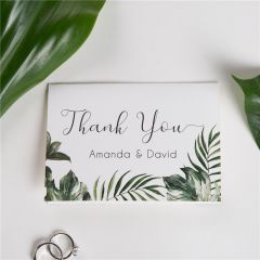Tropical Hawaii Theme Wedding Thank You Cards TYC002