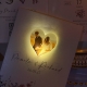 Heart Photo Tag Folded Wedding Invitation Set RACRL027