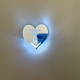 Silver Heart Glow Save The Date Magnets RFGT022