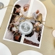 Arch Shape Gatefold All-in-one Wedding Invitations Set with Glowing Tag RACRL055