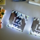 Square Glowing Leaf Fridge Magnet RFGT051