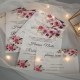 Pink and Purple Floral UV Printing Wedding Invitations RCUPT05