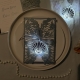 Elegant Laser Cut Pocket with Glowing Shell Tag for Wedding Invitation Suite RACRL076