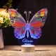 Colorful Butterfly Style Luminous Acrylic Centerpiece RYZX007