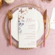 Lovely Butterfly Style Menu Card for Quincea?era RDPM025