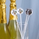 Wedding Photo Themed White Acrylic Drink Stirrer RCNSD021