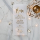 Luxury Modern Custom Foil Wedding Menu Cards RDPM010
