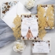 Metallic Gold Butterfly Laser Cut Quinceanera Wholesale Invitation RWPL0239